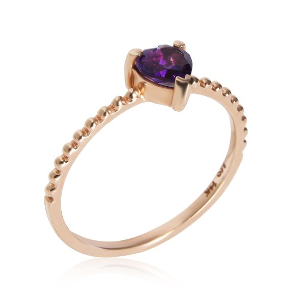 My Story Amethyst Heart Ring in 14K Rose Gold - Picture 3 of 3